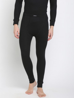 Levis Men Black Solid Thermal Bottoms