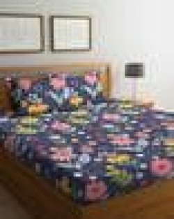 Floral  Bedsheet with 2 Pillow Covers