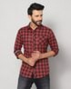 Men Checked Slim Fit Shirt