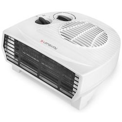Longway Magma Room Heater 2000 Watt with Overheat Protection, Adjustable Thermostat Control Knob | ISI Approved (White)