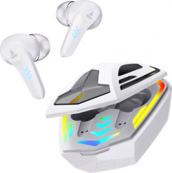 boAt Immortal 131 with Beast Mode, 40 Hours Playback and ENx Tech Bluetooth Headset(White Sabre, True Wireless)