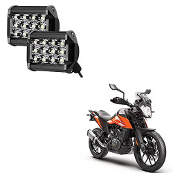 Auto Pearl 12 LED Bar Light Universal Bike Car Fog Light - Hi Power - SMD LED Bar Light for Off Roading Bikes Cars SUV ATV - Fitting for - KTM 250 Adventure Set of 2 (48W)