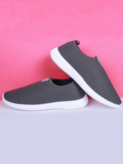 FABBMATE Women Grey Walking Non-Marking Shoes