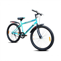 LEADER Scout 26T SEA Blue BLACK for Ride 26 T Mountain Cycle(Single Speed, Blue, Black)