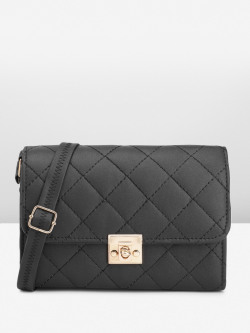 Caprese Geometric Textured Sling Bag