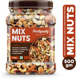 Prettynutty Healthy Nutmix | Mixed Dryfruits | Source of Vitamin and Minerals(500 g)