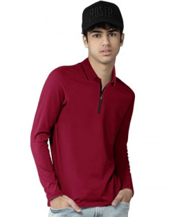 EYEBOGLER Boys Cotton Full Sleeve Tshirt Wine Red