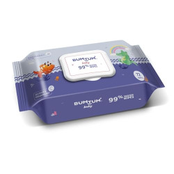 Bumtum Baby Moisturizing Wet Wipes  (Pack of 1, 72 Pcs)