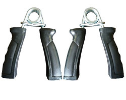 Simran Sports PVC Hand Gripper Pack of 2 Black (A36)