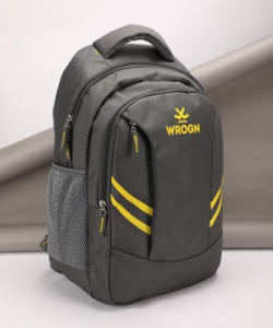 WROGN Axe Bone backpack spacy unisex bags fits upto 18 Inches/college bag/school bag 35 L Backpack(Grey, Yellow)