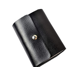 OFIXO Black Leather Unisex Card Holder (OFX_Black_999)