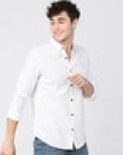 Men Regular Fit Shirt with Patch Pocket