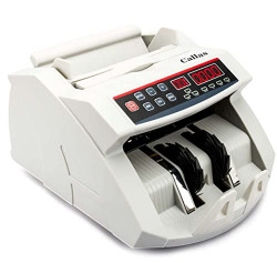 Callas Note Counting Machines | Currency Counting Machine with UV/MG Counterfeit Notes Detection Plus External Display - (White)