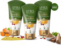 Lotus Botanicals Ubtan De-Tan Radiance  | Infused with 24K Gold Face Wash(300 ml)