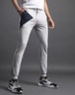 Men Printed Joggers with Drawstring Waist