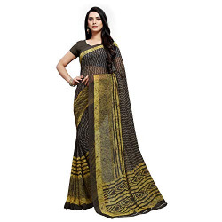 Vaamsi Women's Georgette Saree with Blouse Piece (PC1052_Multicoloured_One Size_Multicolour)