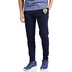 Chromozome Men's Regular Fit Track Pants Star Navy M