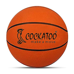Cockatoo Orange Fury Basketball l Size 7 Professional Indoor-Outdoor Training and Tournament Ball l for Men and Women