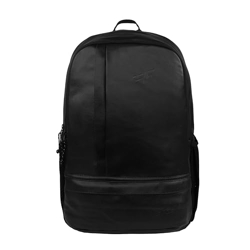 F Gear Burner Black 22L Medium Laptop backpack Fits upto 17  Laptop faux Artificial Leather Water resistant lightweight, Gifts for Men Women Boys Girls Adults, College/School/Tuition/Travel Bag