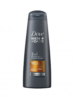 Dove Men +Care Thick & Strong 2-in-1 Shampoo + Conditioner with Caffeine - 340 ml