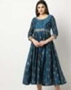 Round-Neck A-Line Dress
