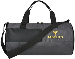 Tabelito Fitgrip Sports Duffle Gym Bag 30 Litre Water-Resistant Adjustable Shoulder Strap Travel Bags for Men & Women (Grey)