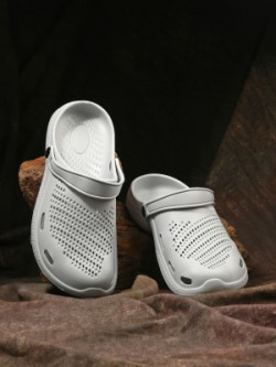 HRX by Hrithik Roshan Men Grey Clogs