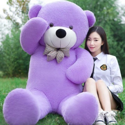 Ziraat Adorable Teddy Bear Purple Color Medium Size 3 Feet For Your Loved One  - 90 cm(Purple)