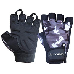 Kobo WTG-42-LARGE Weight Lifting Gym Gloves Camouflage Hand Protector for Fitness Traininglarge (Multi Colour)
