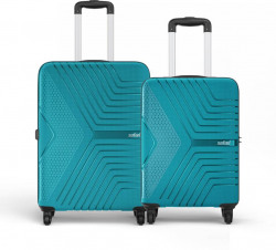 Hard Body Set of 2 Luggage - ZENO SET 4W - Teal