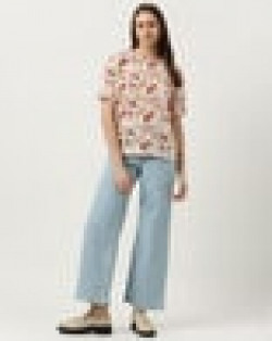 Paisley Printed Round-Neck T-Shirt