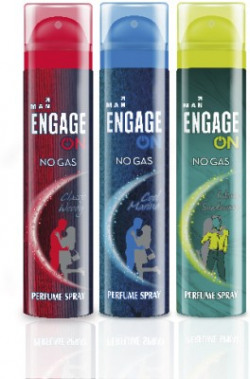 Engage ON Perfume Spray 100ml each Perfume Body Spray  -  For Men(300 ml, Pack of 3)