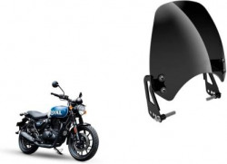 MIKANIX Hunter 350 Unbreakable Headlight Glass Visor | Windshield | Wind Deflector Bike Fairing Kit