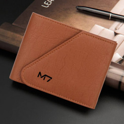 Men & Women Trendy, Travel, Evening/Party, Ethnic, Casual Tan Artificial Leather Wallet(7 Card Slots)