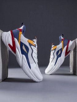 Red Tape Men White Walking Shoes