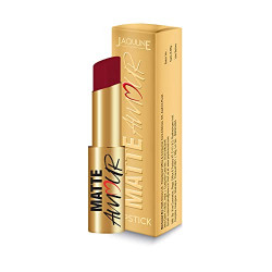 Jaquline USA Matte Amour Matte Lipstick Lightweight, Long-wear Lipsticks |Matte Finish, High Coverage,Highly Pigmented, Cruelty Free,Paraben Free,Vegan (3.5g Intimate 05)
