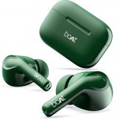 boAt Airdopes161 with 40 Hours Playback, ASAP Charge & 10mm Drivers Bluetooth Headset(Olive Green, True Wireless)