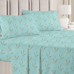 VAS COLLECTIONS 160 TC Cotton Double Floral Flat Bedsheet