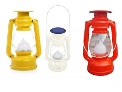 Biyanka Lights LED Solar Lantern, Yellow , Pack of 1 (Multicolor)