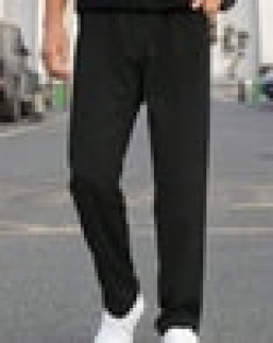 Men Straight Track Pants with Elasticated Waist