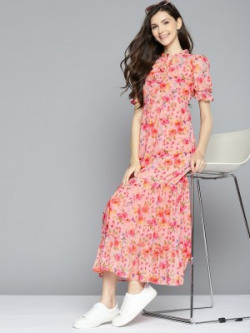 Mast & Harbour Women Maxi Pink Dress