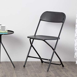 Home Centre Emma Metal Folding Chair - Black