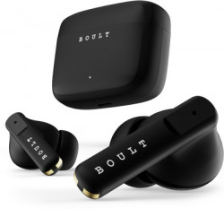 Boult Z60 with 60Hr Battery, Quad Mic ENC, 50ms Ultra Low Latency, Made In India, 5.3 Bluetooth Headset(Raven Black, True Wireless)