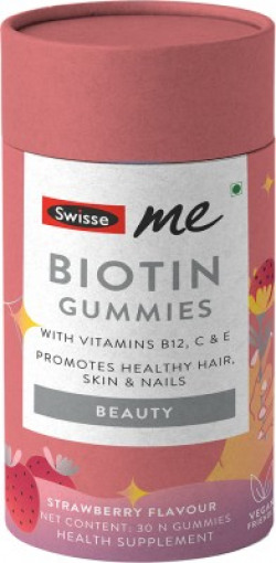 Swisse Me Biotin Gummies With Vitamin B12, C & E For Healthy Hair & Nails(30 No)