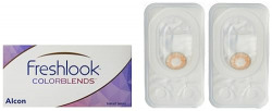 Freshlook Colorblends Contact Lens with Lens Case & Solution - 2 Pieces (-1.75,Honey)