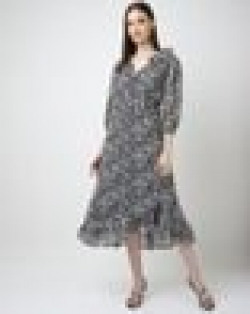 Printed Fit & Flare Dress