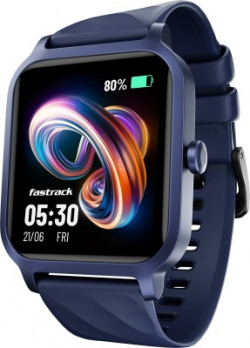Fastrack Revoltt FS1|1.83 Display|BT Calling|Fastcharge|110+ Sports Mode|200+ WatchFaces Smartwatch(Blue Strap, Free Size)