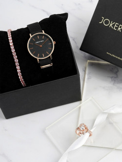 JOKER & WITCH Women Triangle Watch Gift Set 