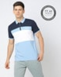 Regular Fit Colourblock Fastdry Polo T-Shirt