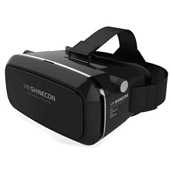 HOMOZE VR Box Virtual Reality Headset Glasses Adjustable Screen View Headband VR Box for Video Movies & Games Compatible with All Smartphones & iPhone